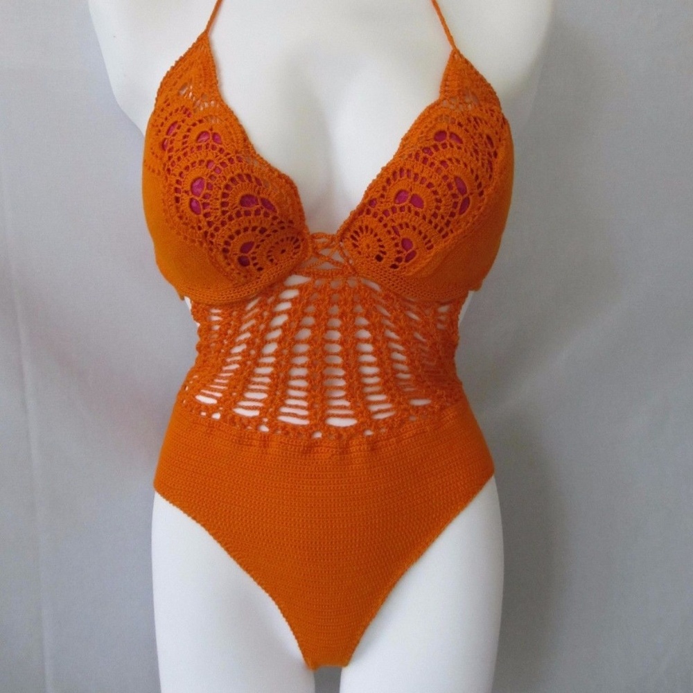 swimsuit  SWIMWEAR ONE PIECE  bra cup 36C CROCHET